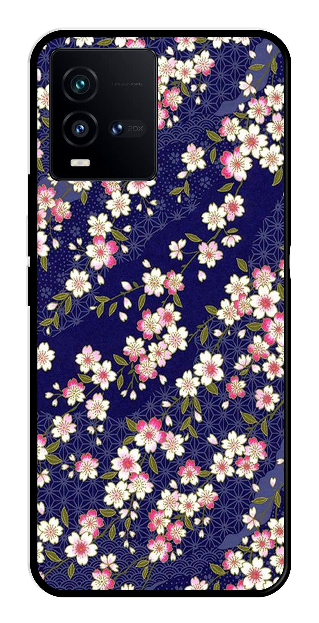 Flower Design Metal Mobile Case for Vivo iQOO 9T 5G   (Design No -25)