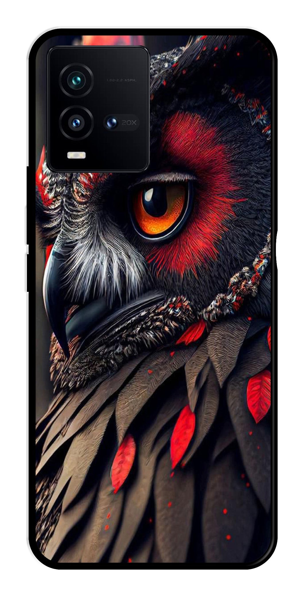 Owl Design Metal Mobile Case for Vivo iQOO 9T 5G   (Design No -26)