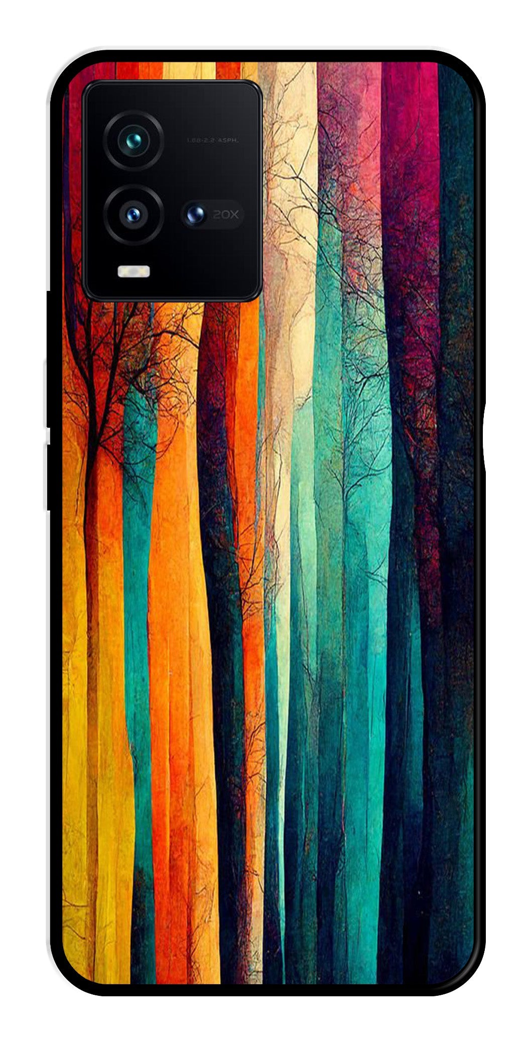 Modern Art Colorful Metal Mobile Case for Vivo iQOO 9T 5G   (Design No -47)