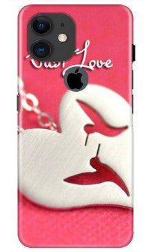 Just love Mobile Back Case for iPhone 11 Logo Cut (Design - 88)