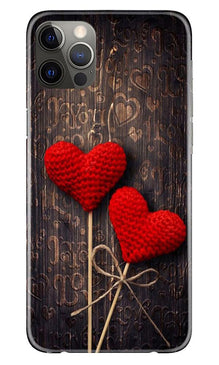 Red Hearts Mobile Back Case for iPhone 12 Pro Max (Design - 80)