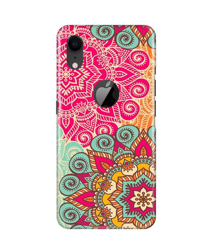 Rangoli art Case for iPhone Xr Logo Cut