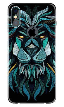 Lion Mobile Back Case for iPhone X logo cut (Design - 314)