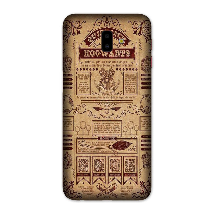 Hogwarts Mobile Back Case for Galaxy J6 Plus (Design - 304)