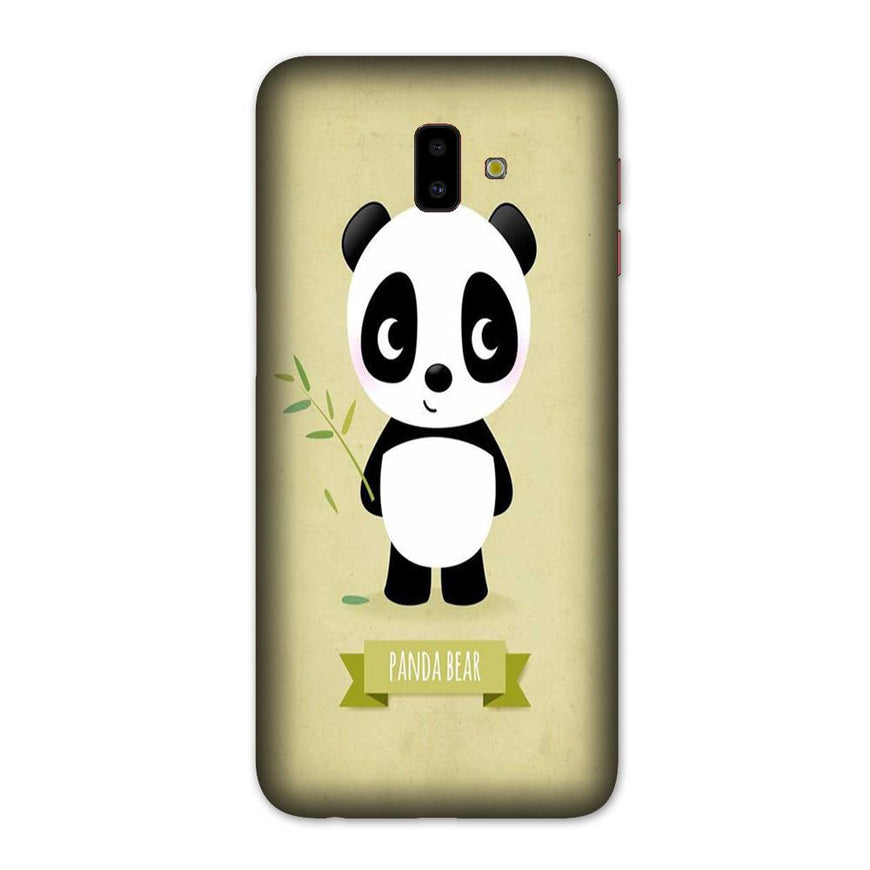 Panda Bear Mobile Back Case for Galaxy J6 Plus (Design - 317)