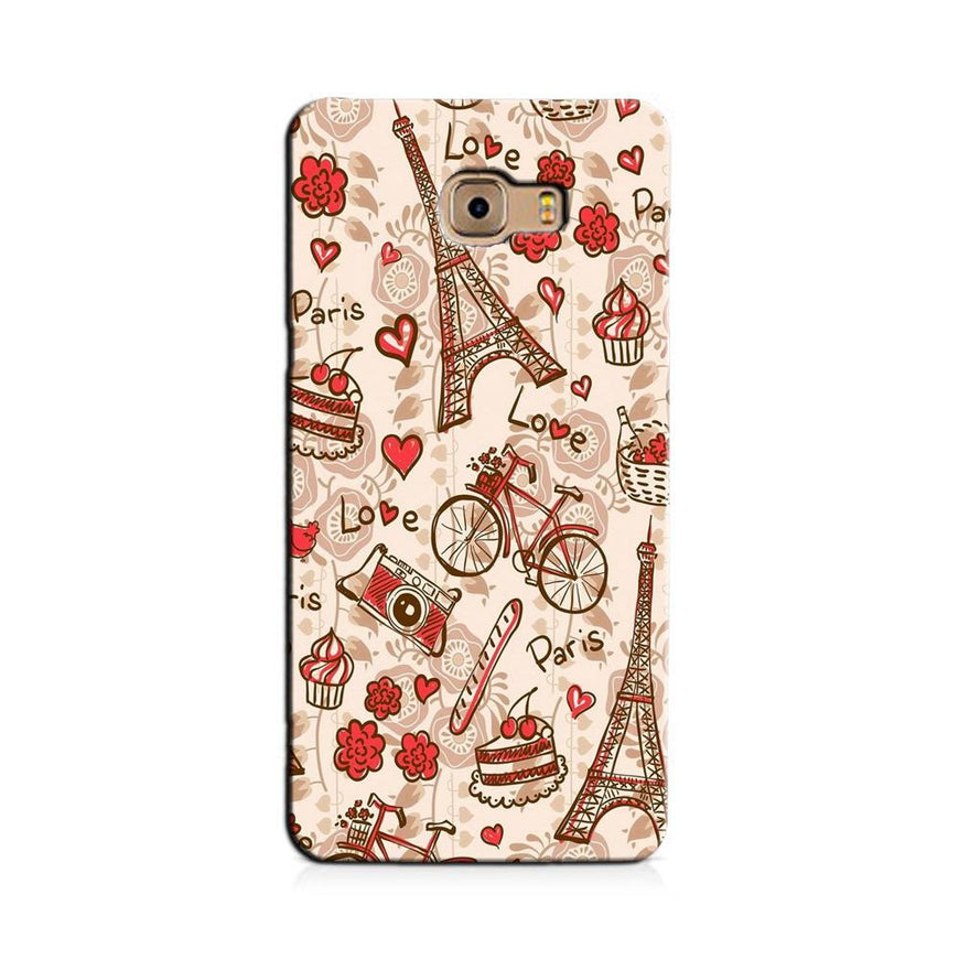 Love Paris Case for Galaxy C7/ C7 Pro  (Design - 103)