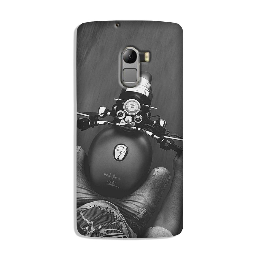 Royal Enfield Mobile Back Case for Lenovo K4 Note (Design - 382)