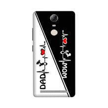 Love Mom Dad Mobile Back Case for Lenovo Vibe K5 Note (Design - 385)