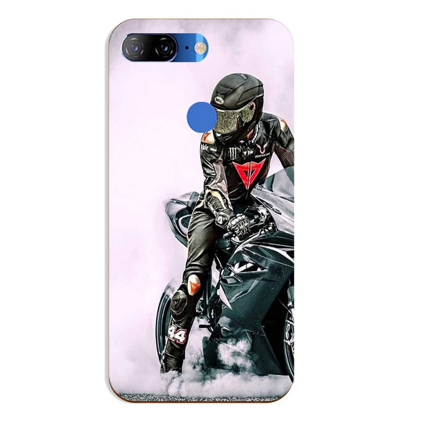 Biker Mobile Back Case for Lenovo K9 / K9 Plus (Design - 383)