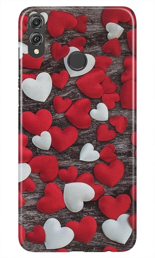 Red White Hearts Case for Lenovo A6 Note  (Design - 105)