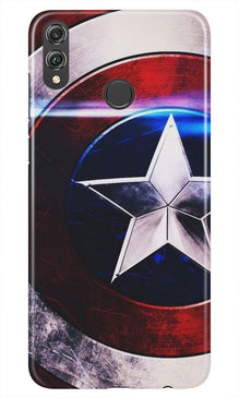 Captain America Shield Mobile Back Case for Lenovo A6 Note (Design - 250)