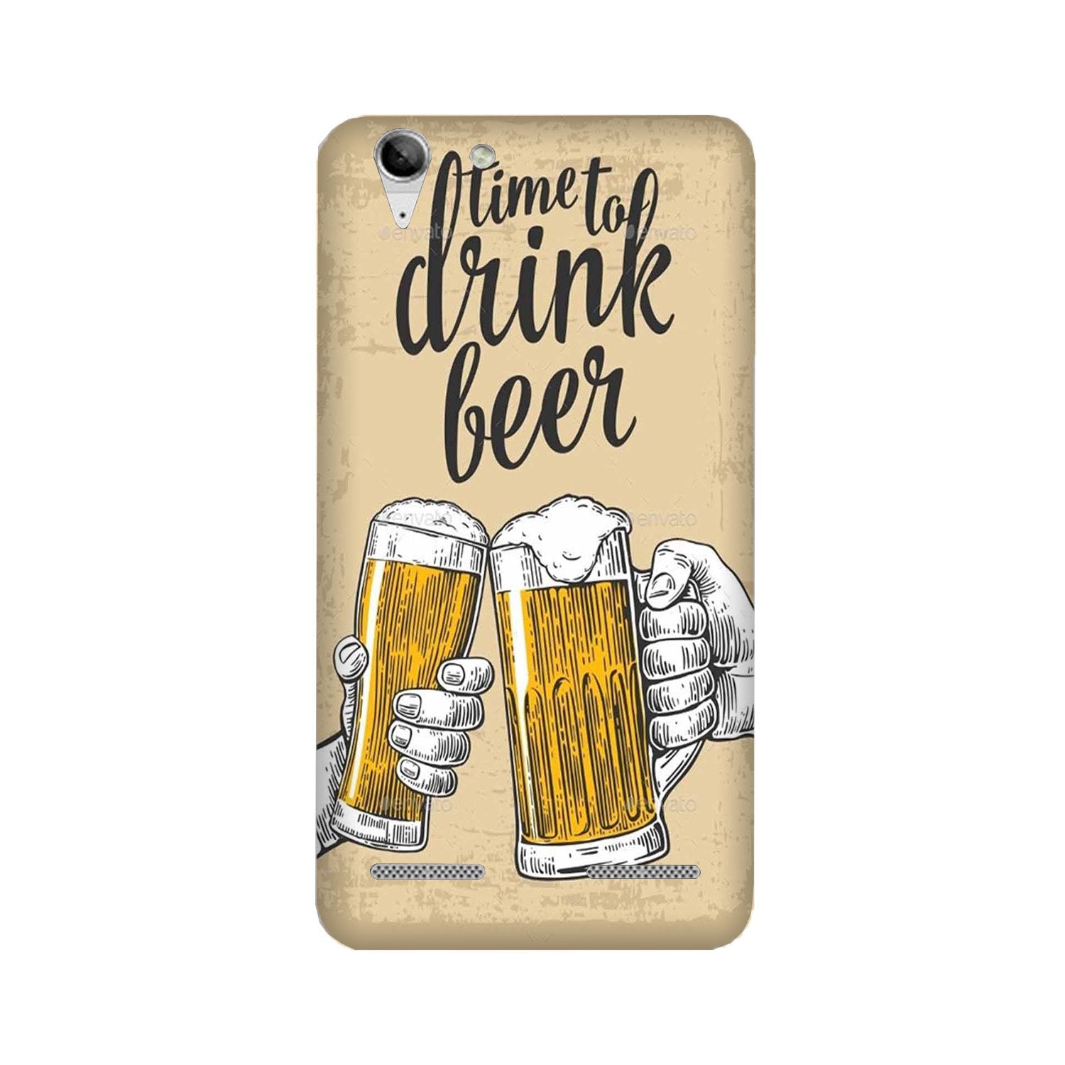 Drink Beer Mobile Back Case for Lenovo K5 / K5 Plus (Design - 328)