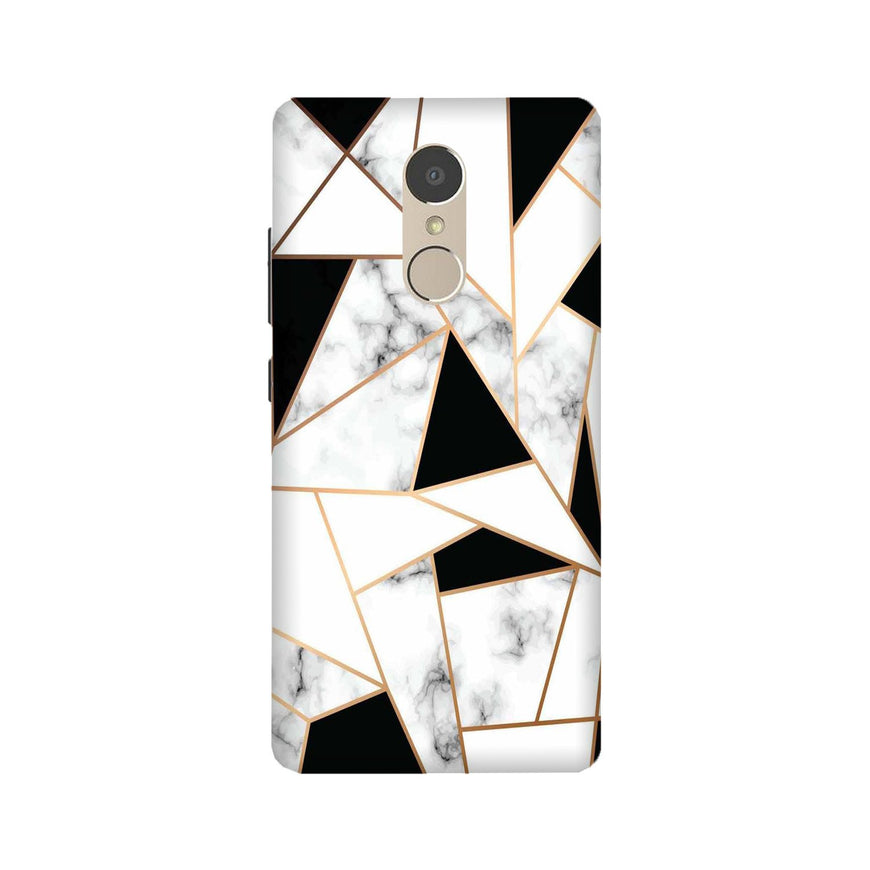 Marble Texture Mobile Back Case for Lenovo K6 Note (Design - 322)