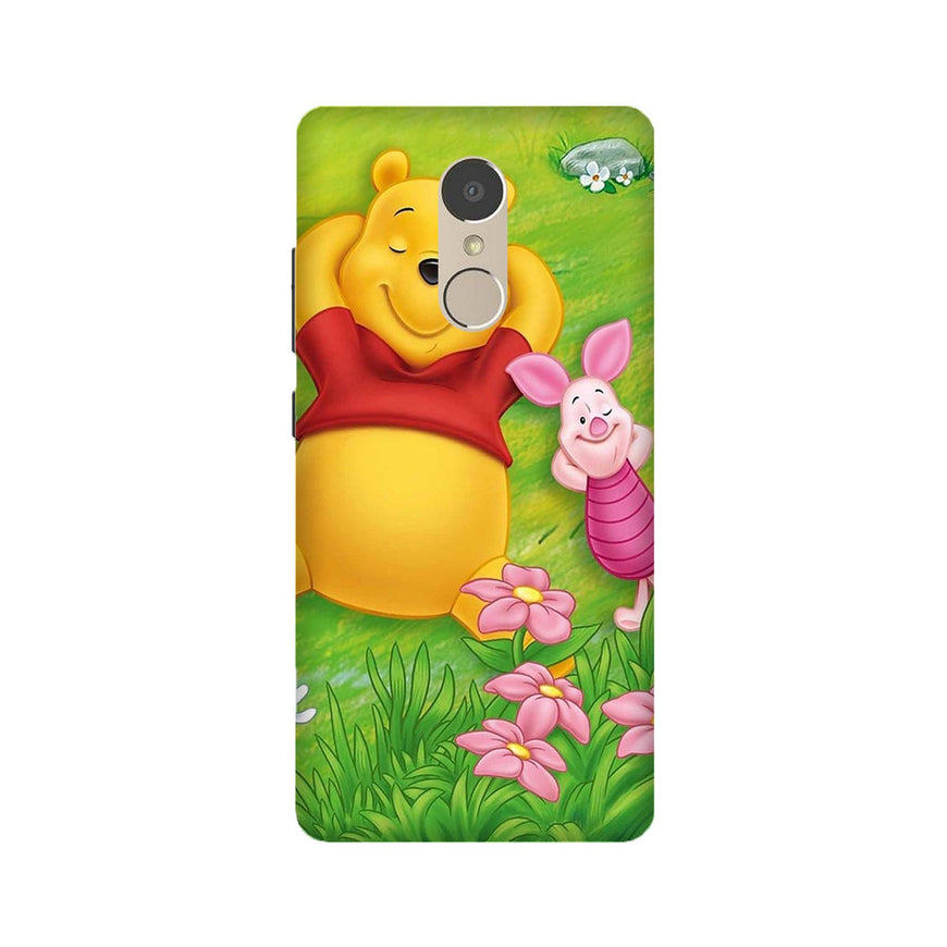 Winnie The Pooh Mobile Back Case for Lenovo K6 Note (Design - 348)