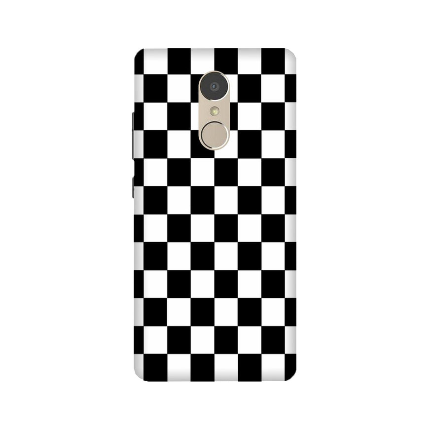 Black White Boxes Mobile Back Case for Lenovo K6 / K6 Power (Design - 372)