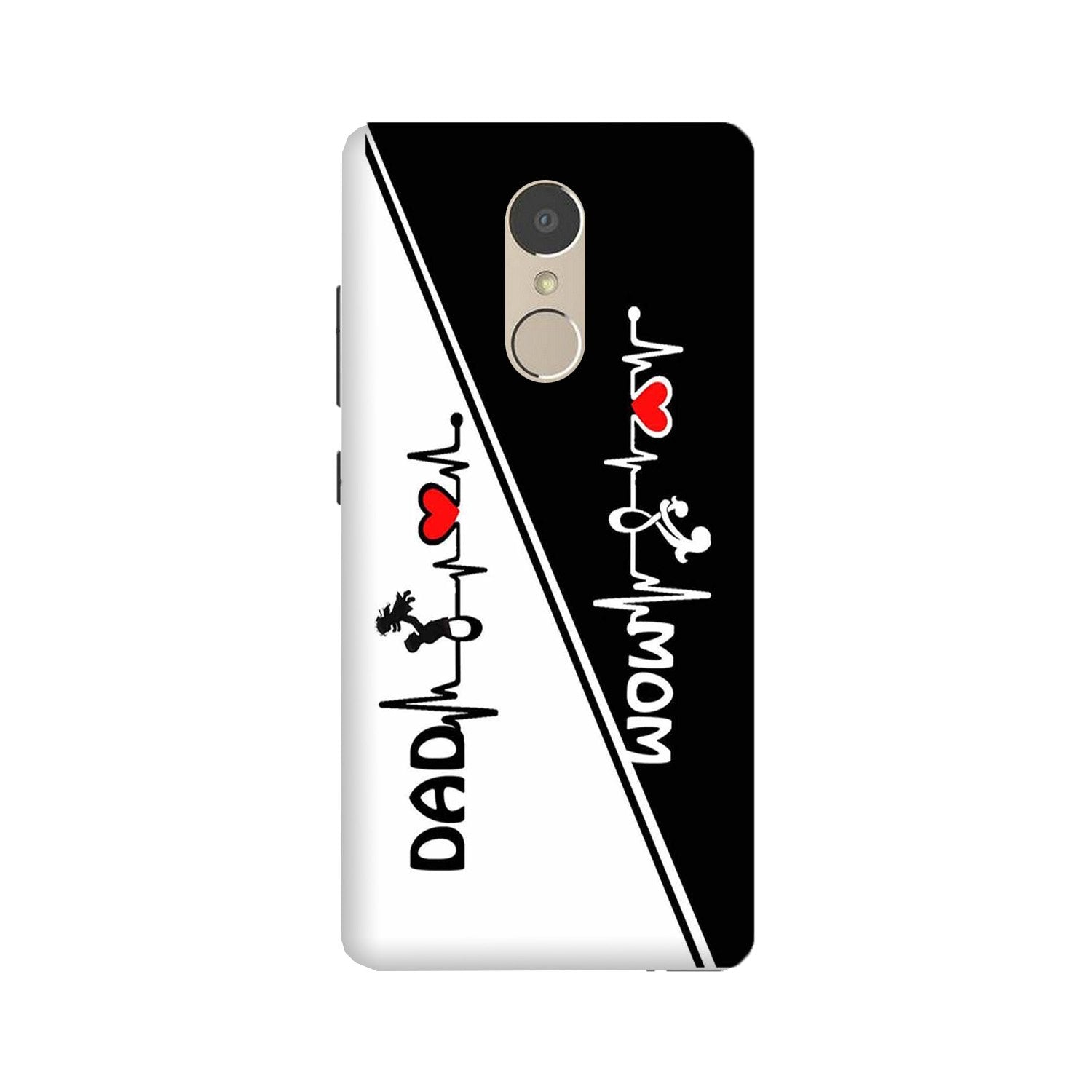 Love Mom Dad Mobile Back Case for Lenovo K6 / K6 Power (Design - 385)