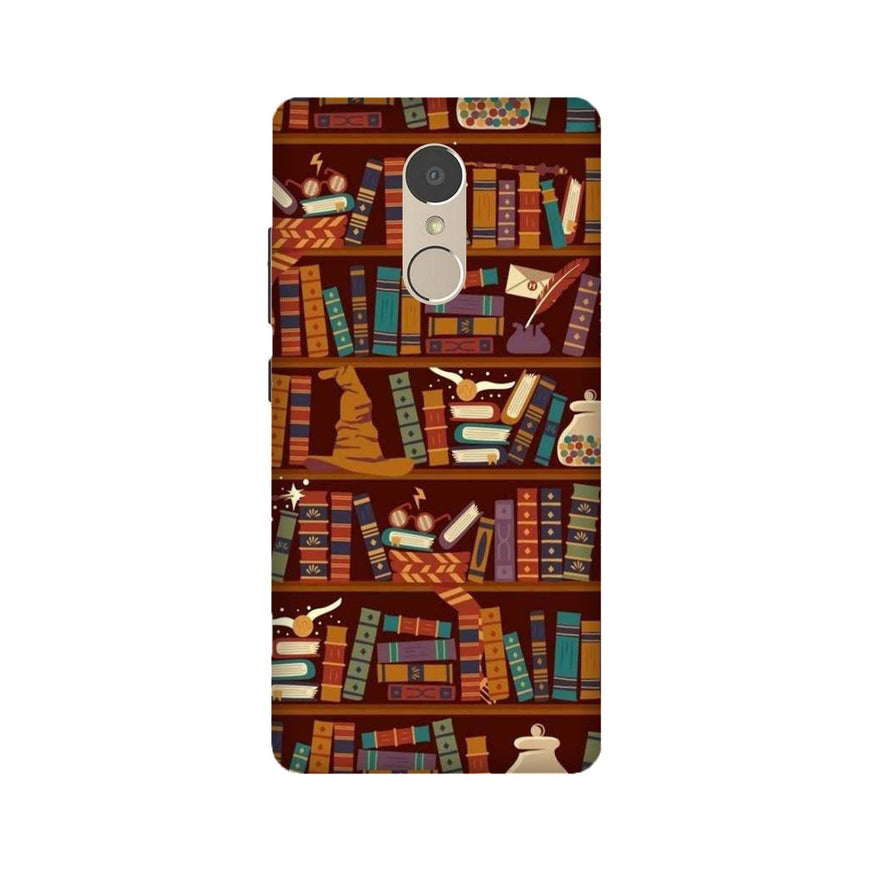 Book Shelf Mobile Back Case for Lenovo K6 / K6 Power (Design - 390)