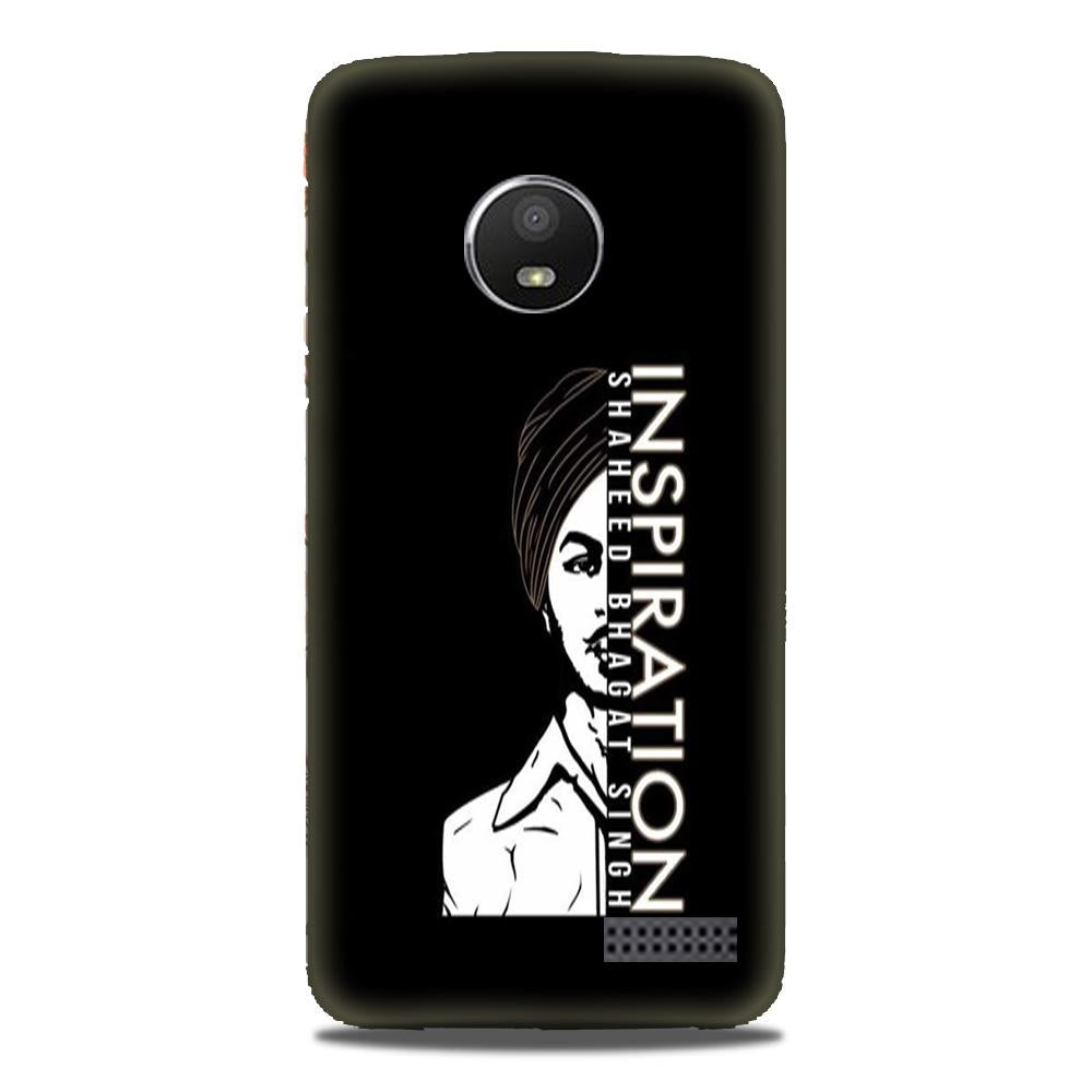 Bhagat Singh Mobile Back Case for Moto E4 (Design - 329)