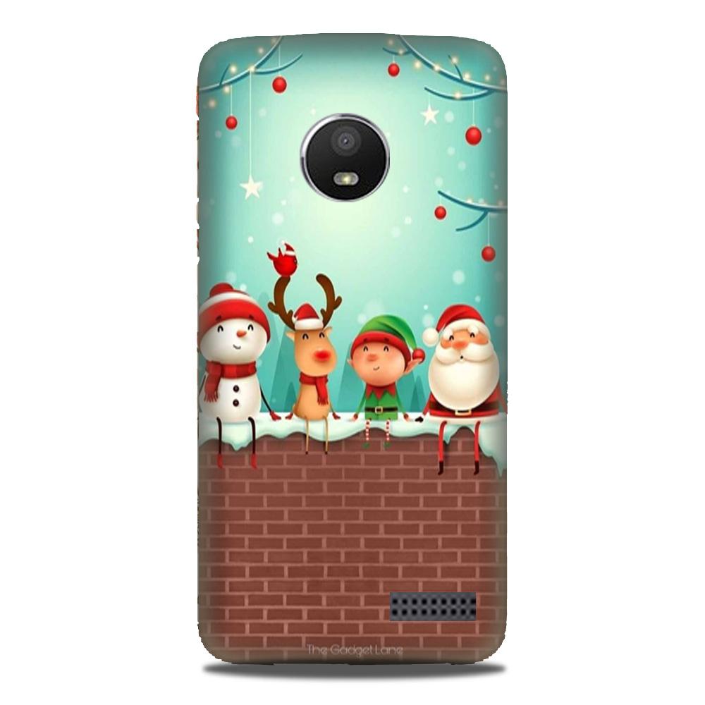 Santa Claus Mobile Back Case for Moto E4 (Design - 334)