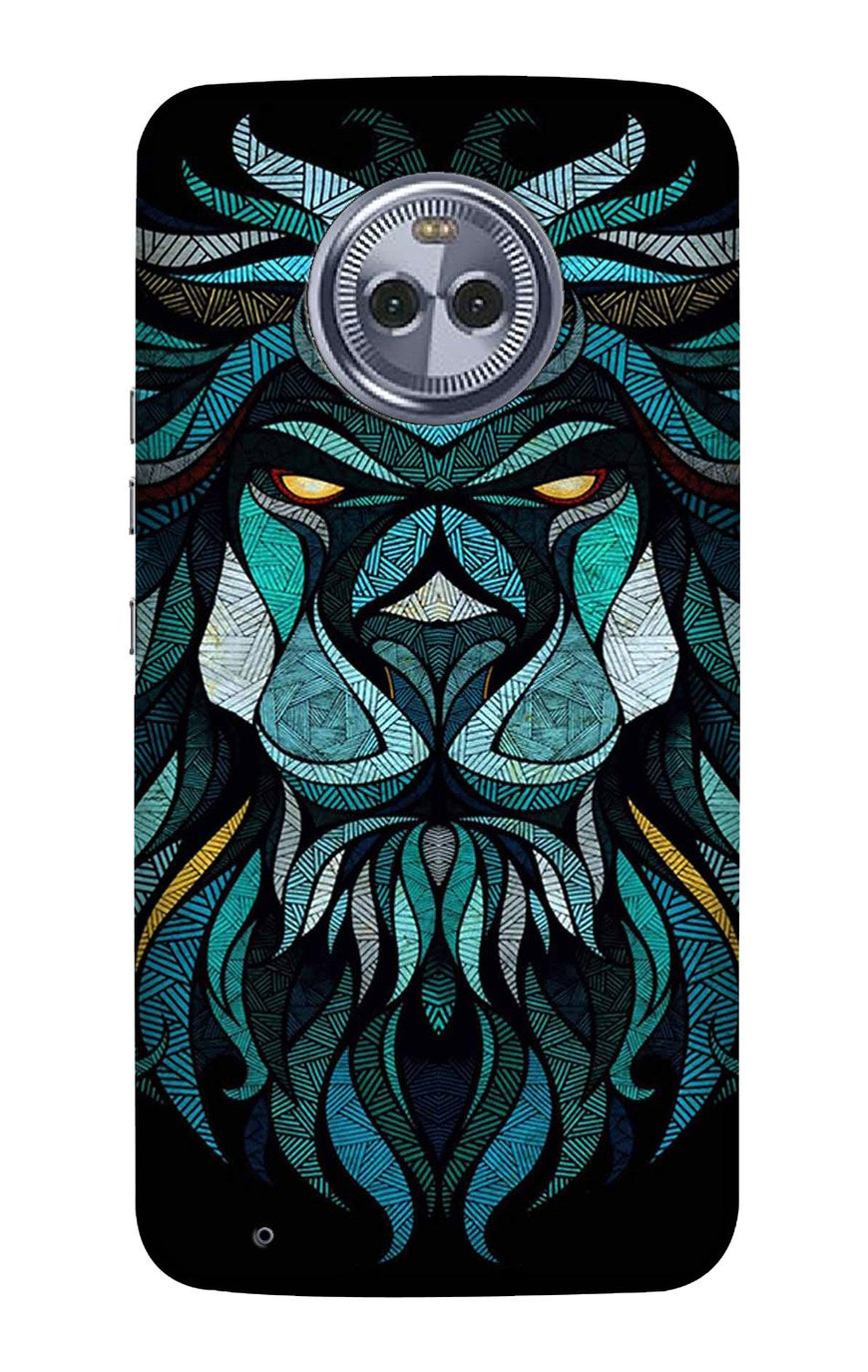 Lion Mobile Back Case for Moto X4 (Design - 314)