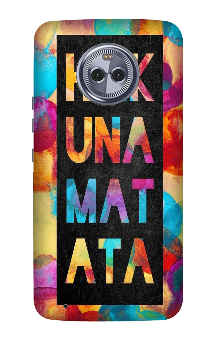 Hakuna Matata Mobile Back Case for Moto X4 (Design - 323)