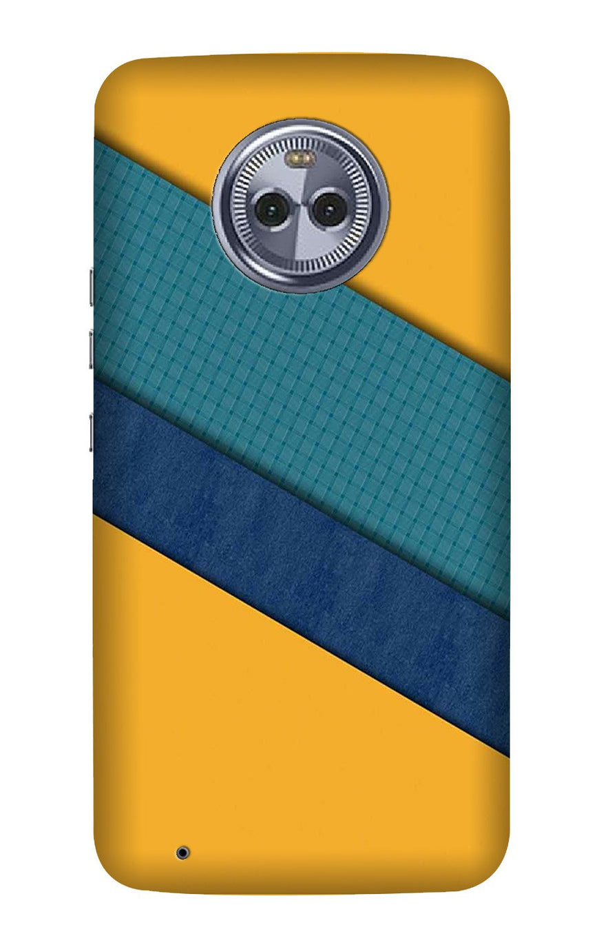 Diagonal Pattern Mobile Back Case for Moto G6 Play (Design - 370)