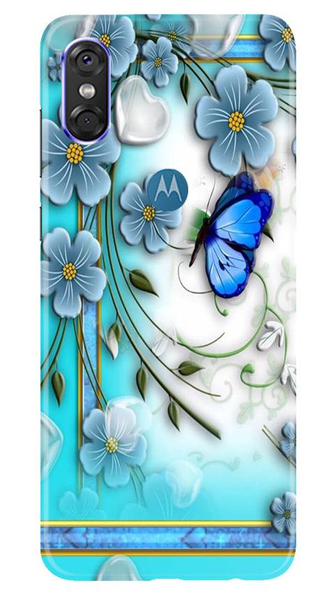 Blue Butterfly Case for Moto P30 Play