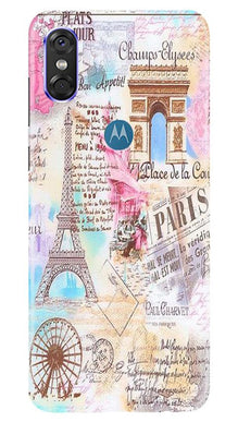 Paris Eiftel Tower Mobile Back Case for Moto P30 Play (Design - 54)