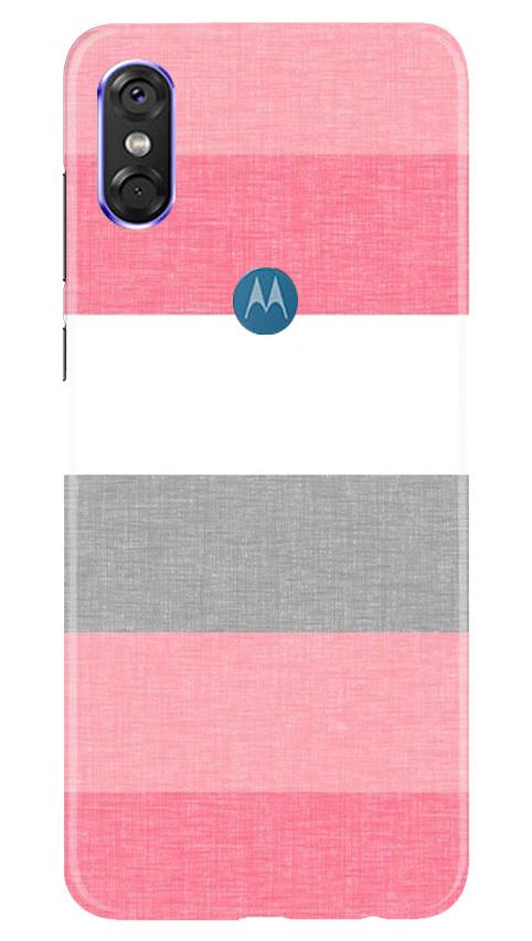 Pink white pattern Case for Moto P30 Play