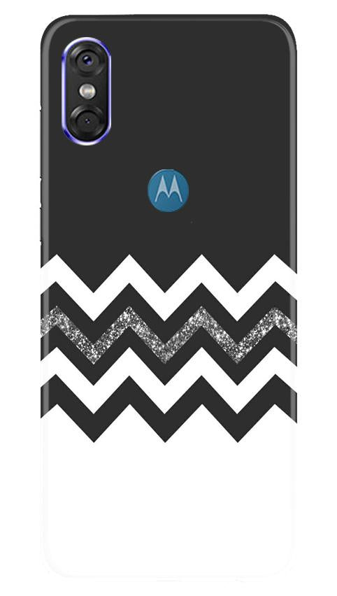 Black white Pattern2Case for Moto P30 Play