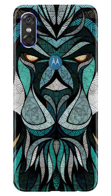 Lion Mobile Back Case for Moto P30 Play (Design - 97)