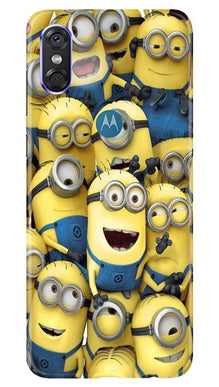 Minions Mobile Back Case for Moto P30 Play  (Design - 127)