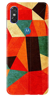 Modern Art Mobile Back Case for Moto P30 Play (Design - 203)