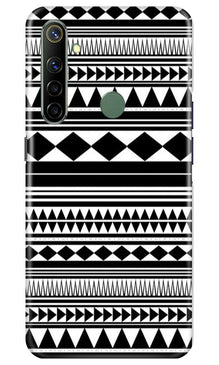 Black white Pattern Mobile Back Case for Realme Narzo 10 (Design - 5)