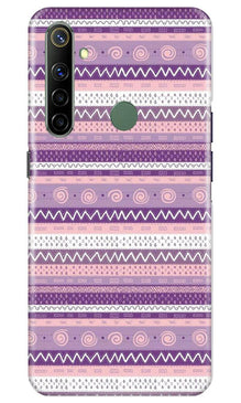 Zigzag line pattern3 Mobile Back Case for Realme Narzo 10 (Design - 11)