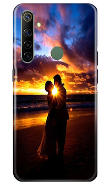 Couple Sea shore Mobile Back Case for Realme Narzo 10 (Design - 13)