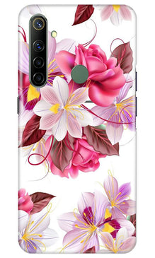 Beautiful flowers Mobile Back Case for Realme Narzo 10 (Design - 23)