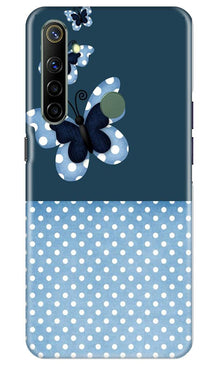 White dots Butterfly Mobile Back Case for Realme Narzo 10 (Design - 31)