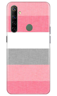 Pink white pattern Mobile Back Case for Realme Narzo 10 (Design - 55)