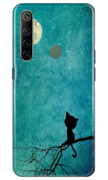 Moon cat Mobile Back Case for Realme Narzo 10 (Design - 70)