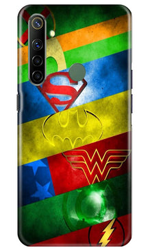 Superheros Logo Mobile Back Case for Realme Narzo 10 (Design - 251)