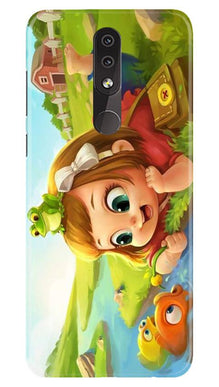 Baby Girl Mobile Back Case for Nokia 7.1 (Design - 339)