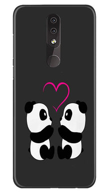 Panda Love Mobile Back Case for Nokia 3.2 (Design - 398)