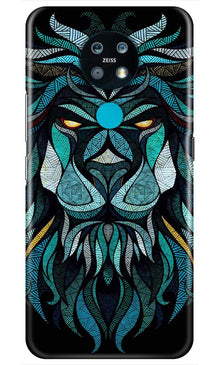 Lion Mobile Back Case for Nokia 6.2 (Design - 314)