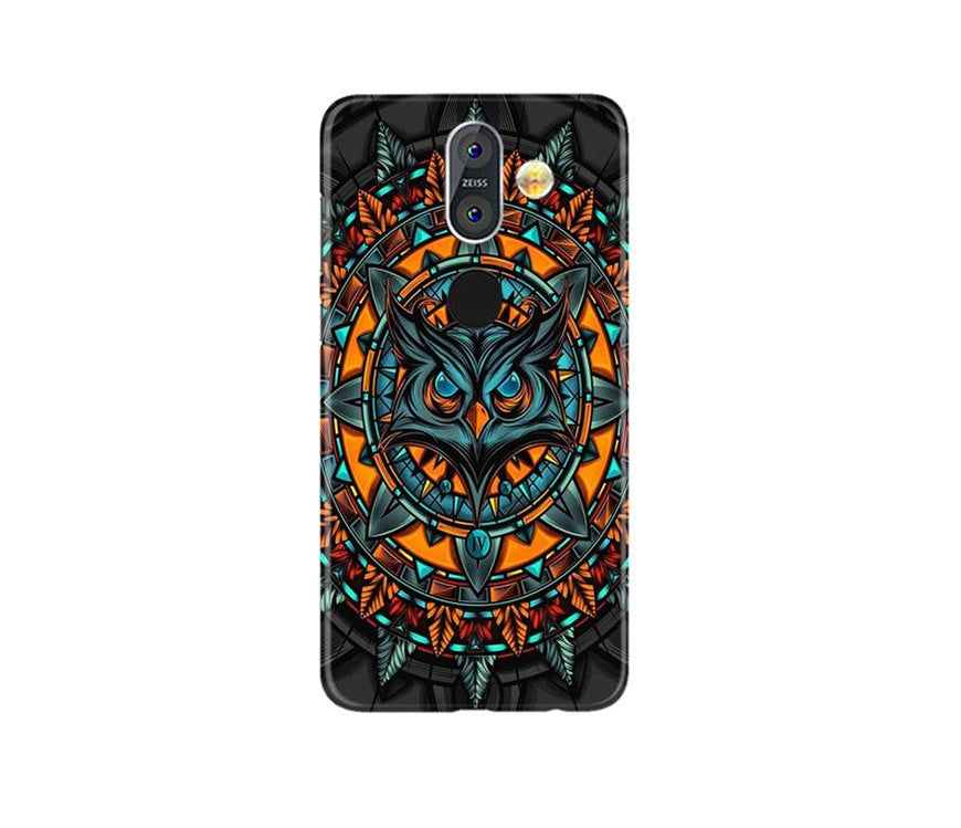 Owl Mobile Back Case for Nokia 8.1 (Design - 360)