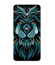 Lion Mobile Back Case for Infinix Note 4 (Design - 314)