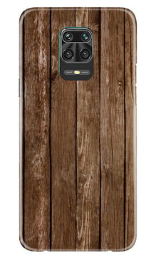 Wooden Look Mobile Back Case for Xiaomi Redmi Note 9 Pro Max  (Design - 112)