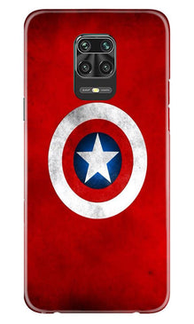 Captain America Mobile Back Case for Xiaomi Redmi Note 9 Pro Max (Design - 249)
