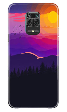 Sun Set Mobile Back Case for Xiaomi Redmi Note 9 Pro Max (Design - 279)