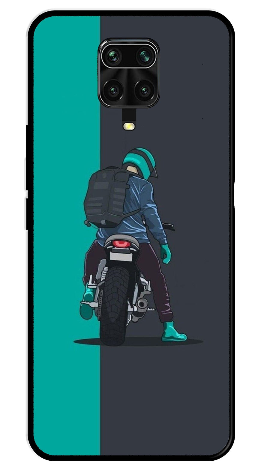 Bike Lover Metal Mobile Case for Redmi Note 9 Pro Max   (Design No -05)